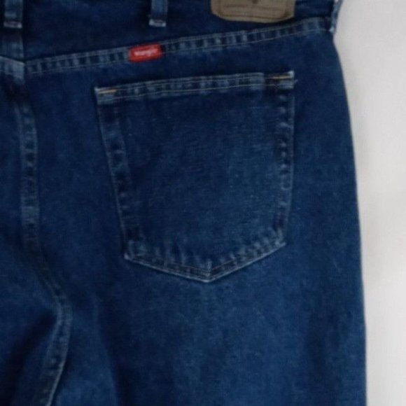 Wrangler Men's Dark Wash Bootcut Jeans Size 44x30 - Picture 4 of 8
